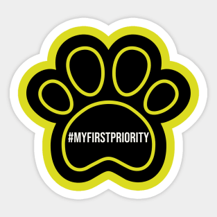 #my first priority Sticker